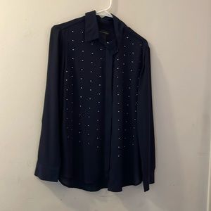 Navy blouse size Medium